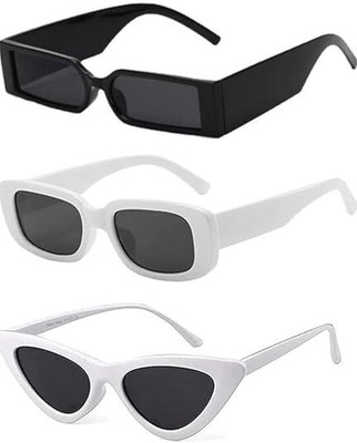 HAIRUM Rectangular Sunglasses(For Men & Women, Multicolor)