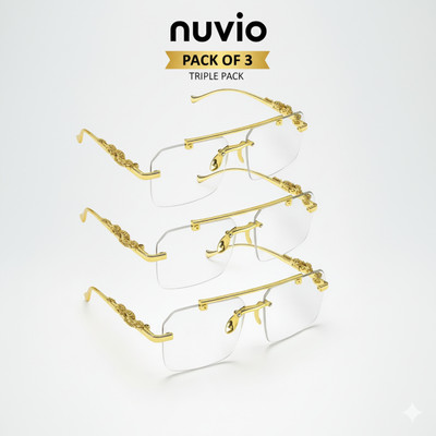 NUVIO Spectacle , Over-sized Sunglasses(For Boys & Girls, Clear)