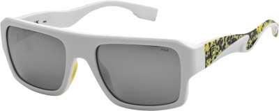 FILA Retro Square Sunglasses(For Men, Grey)