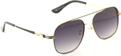 I-GOG Rectangular Sunglasses(For Men & Women, Black)