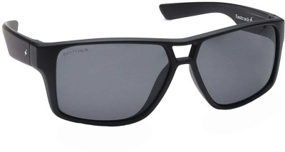 Fastrack Rectangular Sunglasses(For Men & Women, Black)