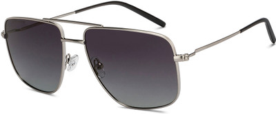 john jacobs Rectangular Sunglasses(For Men, Blue)