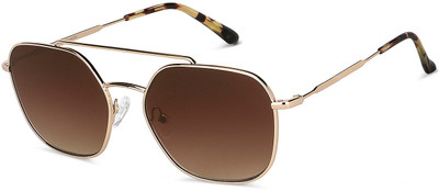 john jacobs Over-sized Sunglasses(For Men & Women, Brown)