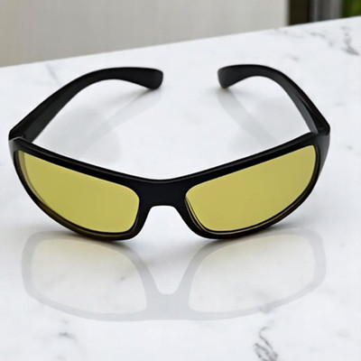Glasso Wayfarer, Oval, Over-sized, Spectacle , Sports Sunglasses(For Men & Women, Yellow)