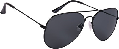 NuVew Aviator Sunglasses(For Men & Women, Black)