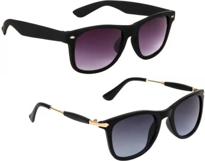 GANSTA Wayfarer Sunglasses(For Men & Women, Blue, Brown)