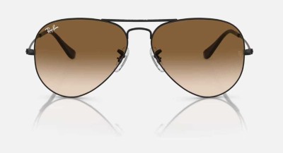 RB Sunglasses Aviator Sunglasses(For Men & Women, Brown)