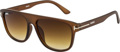 MAGNEQ Aviator Sunglasses(For Men & Women, Brown)