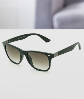Sunnies Retro Square Sunglasses(For Men & Women, Green)