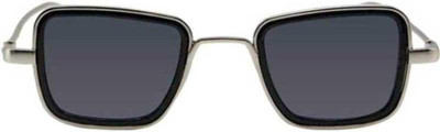 TamTam Rectangular Sunglasses(For Men & Women, Black)