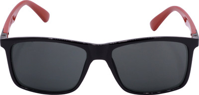 Redleaf Rectangular Sunglasses(For Men & Women, Grey)