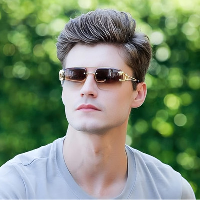 Aster Rectangular Sunglasses(For Men & Women, Black)