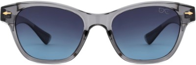 HEXXA Over-sized, Rectangular, Retro Square, Wrap-around Sunglasses(For Men, Clear)