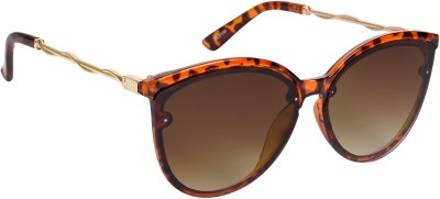 AISLIN Cat-eye, Oval Sunglasses(For Women, Brown)