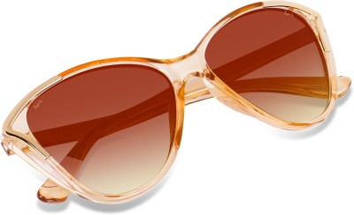 Eymen I Cat-eye, Butterfly Sunglasses(For Women, Brown)