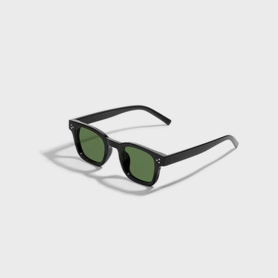 SAM AND MARSHALL Retro Square Sunglasses(For Men & Women, Green)