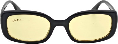 Vuezen Rectangular Sunglasses(For Men & Women, Yellow)