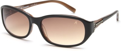 GUESS Rectangular Sunglasses(For Men & Women, Brown)