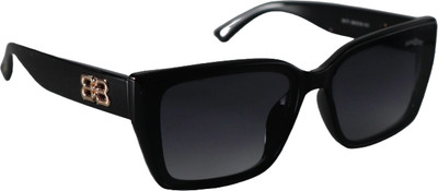Pushpa Traders Rectangular Sunglasses(For Boys & Girls, Black)