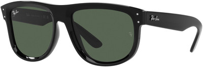 Ray-Ban Retro Square Sunglasses(For Men & Women, Green)