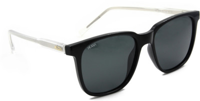 HEXXA Rectangular Sunglasses(For Men & Women, Black)
