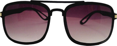 Urban Lens Rectangular Sunglasses(For Men & Women, Black)