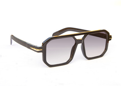 Durer Retro Square Sunglasses(For Men, Black)