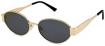 KOPEK Oval Sunglasses(For Women, Black)