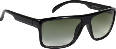 AISLIN Wayfarer, Wrap-around Sunglasses(For Men, Green)