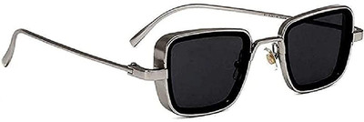 Dcmr Rectangular Sunglasses(For Men, Black)