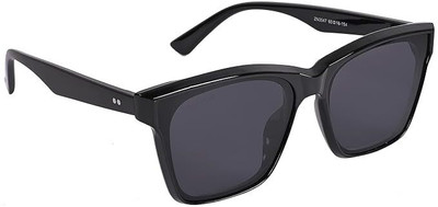 Redex Rectangular Sunglasses(For Women, Black)