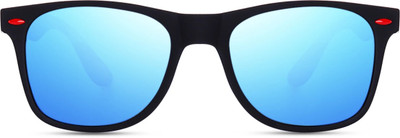 Eymen I Rectangular Sunglasses(For Men, Blue)