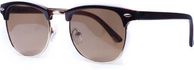ASD Eyewear Rectangular, Butterfly, Over-sized, Over-sized, Shield, Retro Square Sunglasses(For Men & Women, Brown)