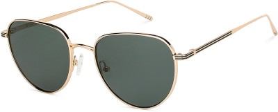 john jacobs Aviator Sunglasses(For Men & Women, Green)