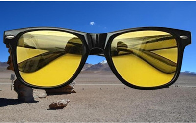 LENS LIBRARY Wayfarer Sunglasses(For Men & Women, Yellow)
