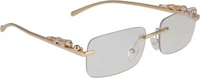 Shadehouse Rectangular Sunglasses(For Men & Women, Clear)