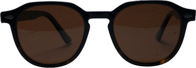 WOWspecs Retro Square Sunglasses(For Men & Women, Brown)