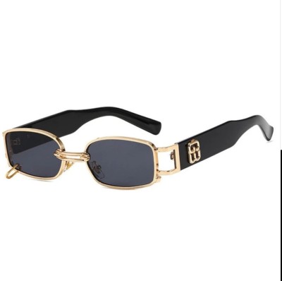 SUMMER DREAM Rectangular Sunglasses(For Men & Women, Black)