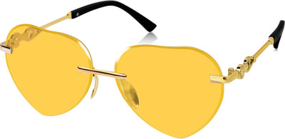 YOUTH CLUB Aviator Sunglasses(For Men & Women, Yellow)