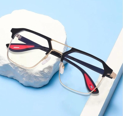 Sunglasses Retro Square, Spectacle , Shield, Clubmaster, Over-sized, Wrap-around, Rectangular Sunglasses(For Men & Women, Clear)
