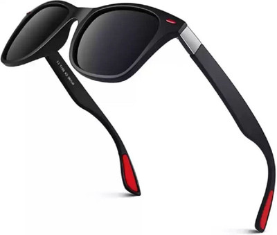 Blowzy Wayfarer Sunglasses(For Men, Black)
