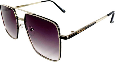 Matteo Bianchi Aviator Sunglasses(For Men & Women, Violet)