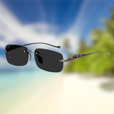 indob Retro Square Sunglasses(For Boys & Girls, Black)