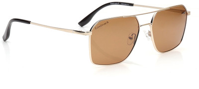 Fastrack Rectangular Sunglasses(For Men, Brown)