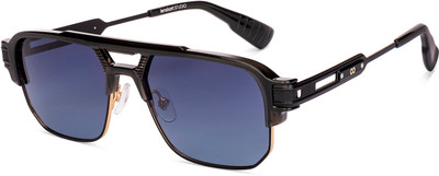 Lenskart STUDIO Rectangular Sunglasses(For Men & Women, Blue)