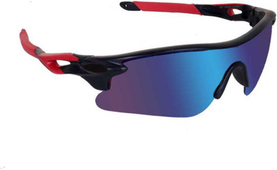 Rich Club Wrap-around Sunglasses(For Men, Violet)