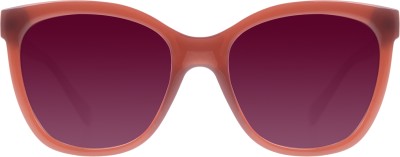 Chilli Beans Round Sunglasses(For Women, Violet)