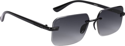 AISLIN Rectangular Sunglasses(For Men & Women, Grey)