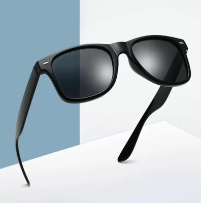 ROADWAY Retro Square Sunglasses(For Men, Black)