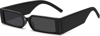 ELLIGATOR Retro Square Sunglasses(For Men & Women, Black)